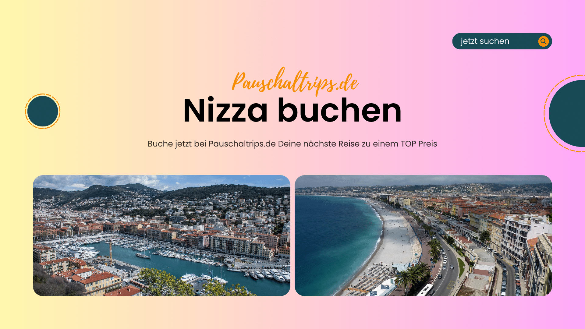 Buche eine Cityreise im August nach Nizza